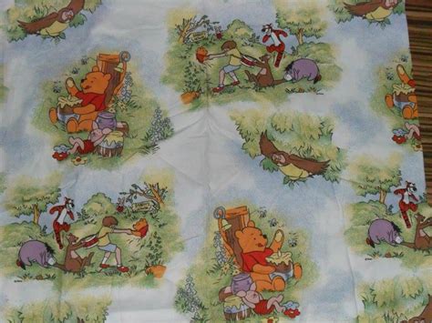 Rare Original Winnie The Pooh Cotton Fabric Etsy Vintage Winnie The