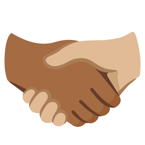 Handshake Medium Dark Skin Tone Medium Light Skin Tone Emoji