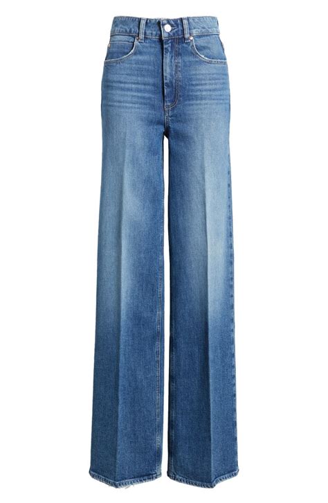 Paige Sasha High Waist Wide Leg Jeans Nordstrom