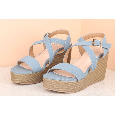 Inc5 Solid Blue Wedges Buy Inc5 Solid Blue Wedges Online At Best