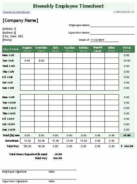 50 Excel Timesheet For Multiple Employees