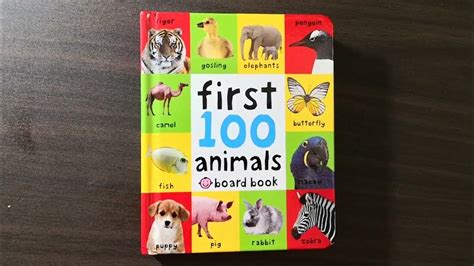 First 100 Animals Priddy Books Board Book Youtube