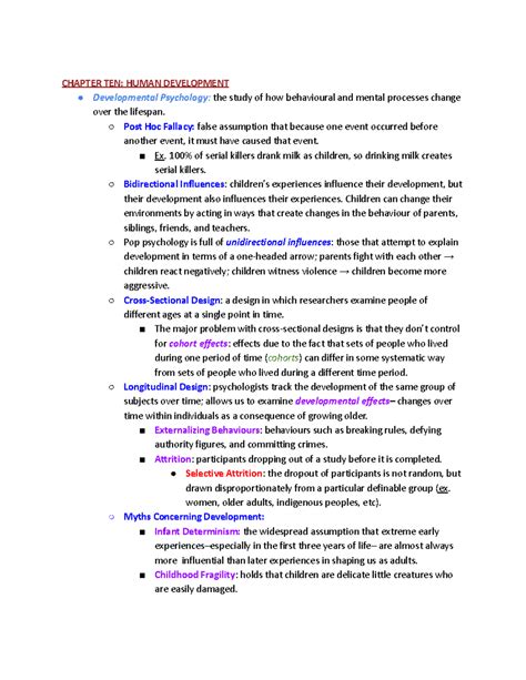 From Inquiry To Understanding Chapter 10 Psych Chapter Ten Human