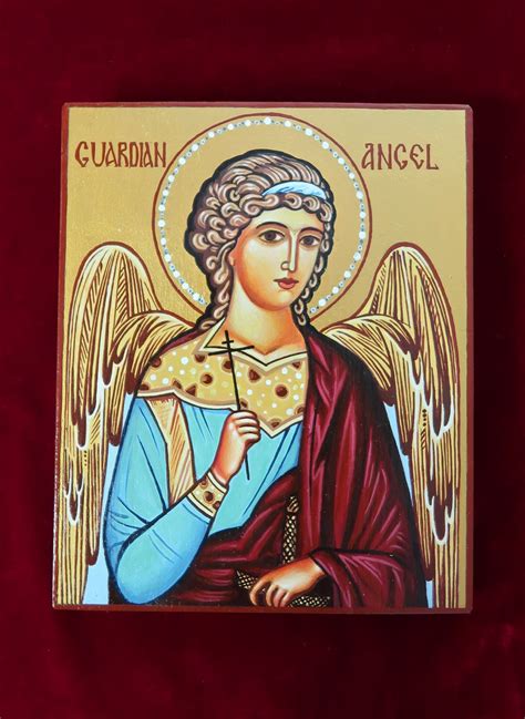 Guardian Angel Hand Painted Icon – Byzantine Church Supplies