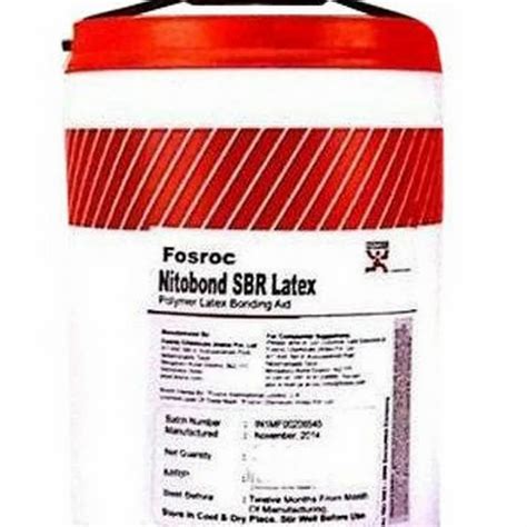 White Liquid Fosroc Nitobond SBR Latex Waterproofing Chemicals