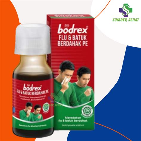 BODREX FLU DAN BATUK BERDAHAK PE SIRUP 60 ML Lazada Indonesia