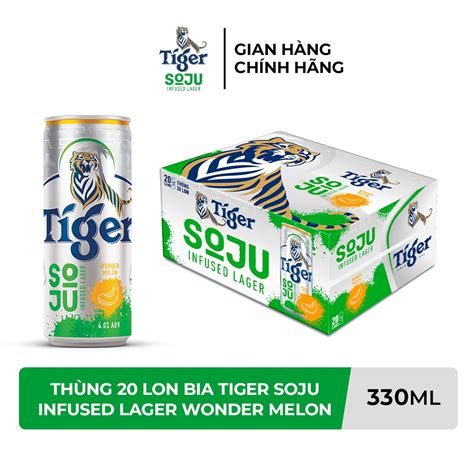 N Ng C N Th Ng Lon Bia Tiger Soju Infused Lager Wonder Melon