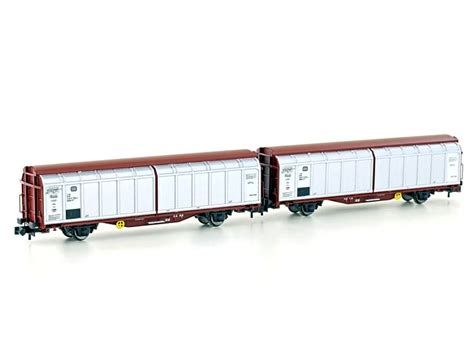 Hobbytrain N Güterwagen Set Schiebewandwagen DB Epoche IV 2 teilig H24650