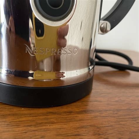 Kitchen Nespresso Aeroccino Milk Frother Stainless Steel W Base Model