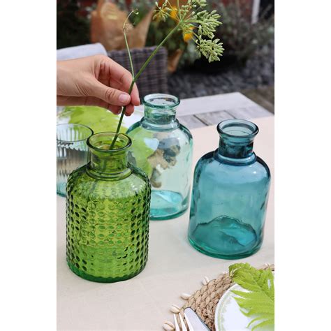 Bellatio Design Bloemenvaas Gerecycled Glas Transparant Helder D