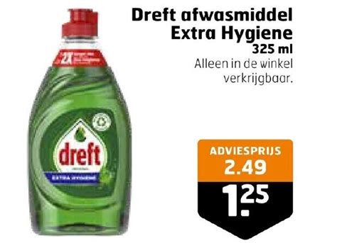 Dreft Afwasmiddel Extra Hygiene Ml Aanbieding Bij Trekpleister