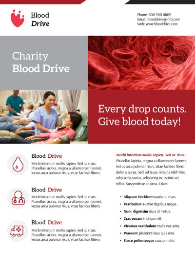 Must Have Elements To Pump Up Your Blood Drive Flyers Mycreativeshop