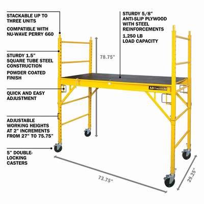 Metaltech Perry Style Steel Scaffold Tower With Lb Load