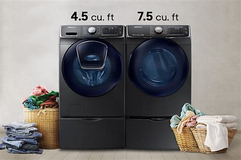 45 Cu Ft Addwash™ Front Load Washer In Black Stainless Steel Washer