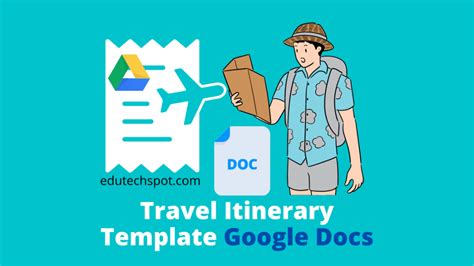 Travel Itinerary Template Google Docs [FREE] - Edutechspot