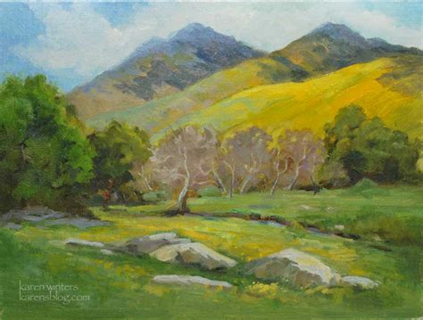 Hill Landscape Painting