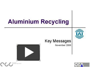 Ppt Aluminium Recycling Powerpoint Presentation Free To View Id