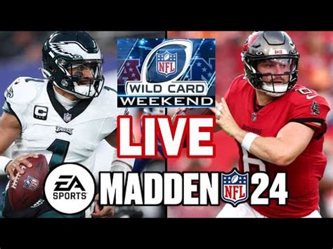 Eagles At Bucs 1 15 24 NFC Wildcard Simulation Madden 24 YouTube