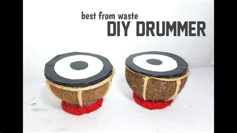 How To Make Tabla From Waste Materials Diy Tabla Tubor Crafting