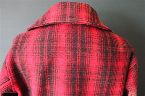 Vintage S S Red Plaid Woolrich Buffalo Plaid Wool Hunting