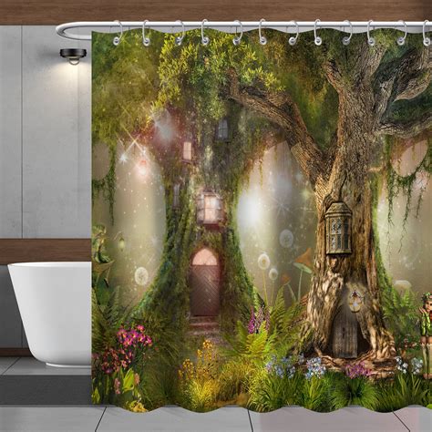 Art Tree Of Life Decor Design Colorful Waterproof Polyester Fabric