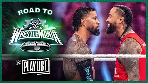 Jey Uso Vs Jimmy Uso Road To Wrestlemania Xl Wwe Playlist Youtube