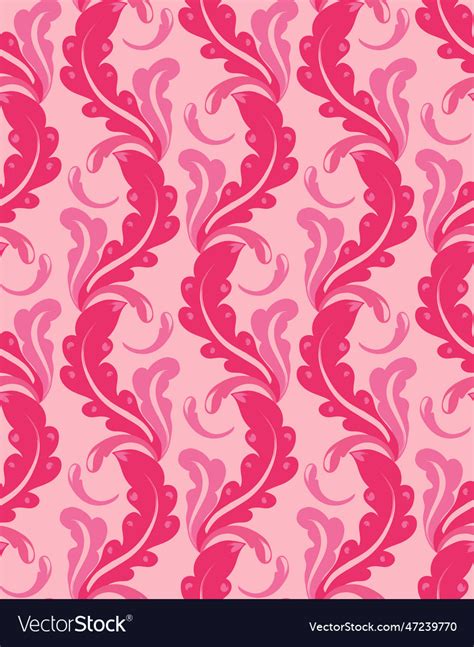 Pink floral pattern Royalty Free Vector Image - VectorStock