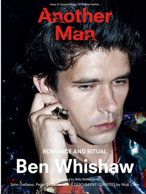 Another Man Magazine Ben Whishaw Cover Yourcelebritymagazines