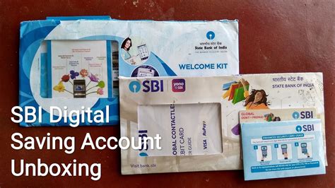 SBI Welcome Kit Unboxing SBI Digital Saving Account Welcome Kit