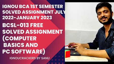 BCSL 013 Solved Assignment July 2022 January 2023 IGNOU BCA 1st