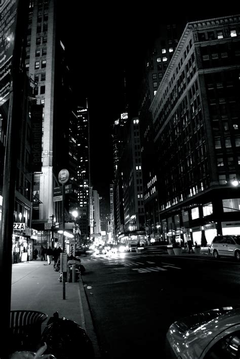 Night City Black And White