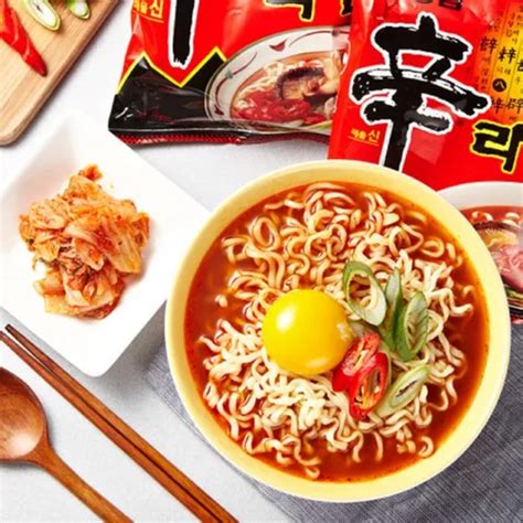 Sopa Instantanea Coreana Picante Sabor De Res Shin Ramen En Venta En