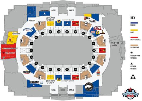 United Center suite map - United Center suite map Chicago (United ...