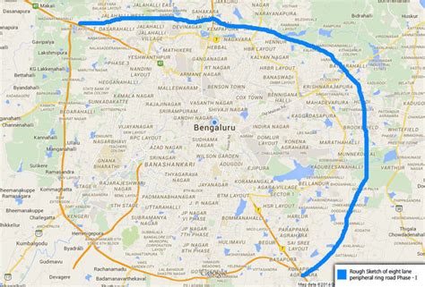 Bangalore Peripheral Ring Road Map Nbkomputer