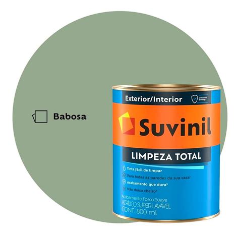 Tinta Super Lav Vel Suvinil Limpeza Total Ml Verde Babosa M Ximacor