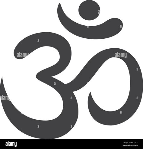 Om Aum S Mbolo Ohmios El Hinduismo Buddism S Mbolo Imagen Vector De