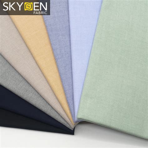 Oxford Shirt Fabric With Cotton Material Wholesale Shirt Fabric