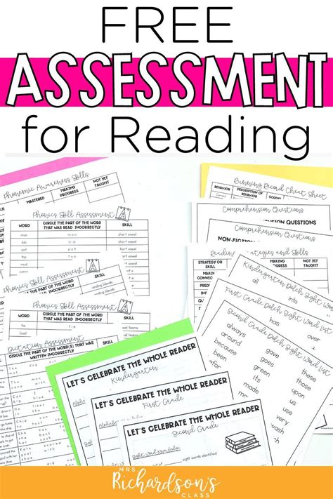 Free Reading Assessment Tools For Teachers For Easier Testing Artofit