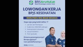 Kabar Gembira Bpjs Kesehatan Buka Lowongan Kerja Bagi Lulusan Minimal