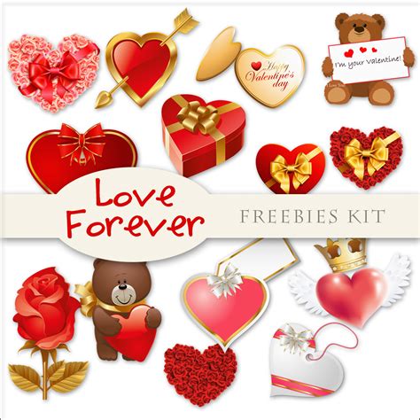 Scrap Dot New Freebies Kit Love Forever