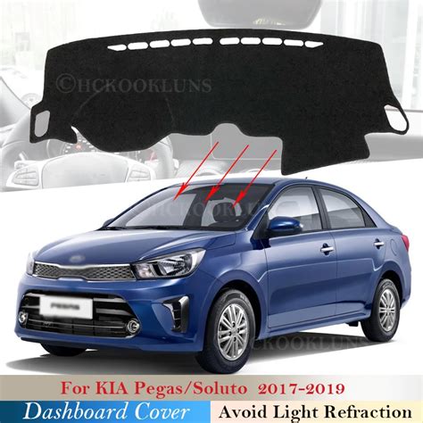 Dashboard Cover Protective Pad For Kia Pegas Soluto 2017 2018 2019 Car Accessories Dash Board