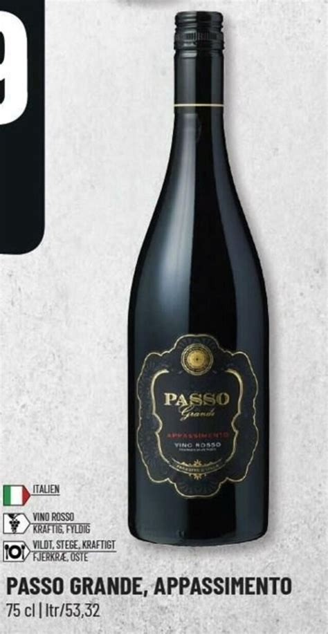 Passo Grande Appassimento 75 cl tilbud hos Løvbjerg