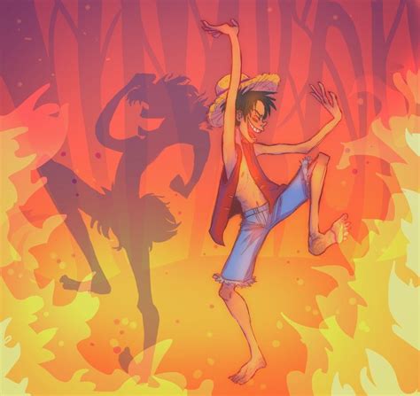 One Piece Luffy Joy Boy Mangá One Piece Ilustrações Ilustração De