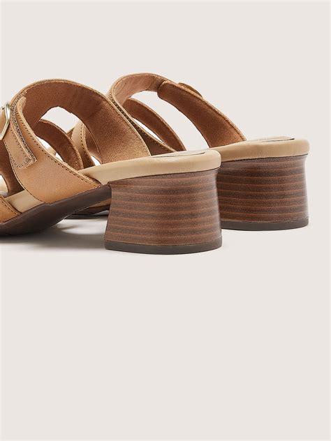 Wide Width Desirae Palm Tan Heeled Sandal Clarks Penningtons