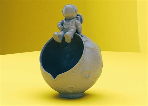 Stl File Astronaut Chill D 👽👩‍🚀 ・3d Printing Idea To Download・cults