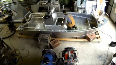 16 Foot Welded Aluminum Boat Build Youtube