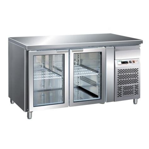 Tavolo Refrigerato Gastronomia Modello G GN2100TNG Due Porte Vetro GN1