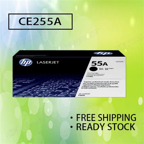 Hp Ce255a 55a Black Original Laserjet Toner Cartridge Shopee Malaysia