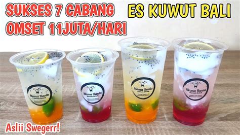 MODAL SIRUP DAN KELAPA MUDA ES VIRAL KEKINIAN ES KUWUT BALI IDE