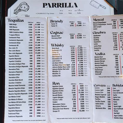 Carta De Carb N Parrilla De Barrio Guadalajara Av Guadalupe